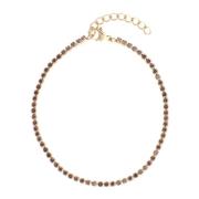 Tennis Chain Bracelet 2 MM Soft Brown