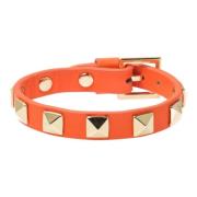 Leather Stud Bracelet HOT Orange