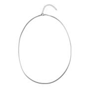 Snake Chain Necklace Extra Thin Silver 45 CM