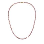 Tennis Necklace 4 MM Dusty Rose