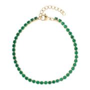 Tennis Chain Bracelet 3 MM Green