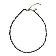 Crystal Bead Necklace 3 MM Sparkled Navy Blue