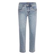 Cr Svea Ankel Jeans - Shape Fit BCI - Stone Washed Denim Jeans
