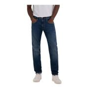 Blå Hyperflex Gjenvunnet Jeans