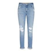 Scratch Skinny Jeans med Regular Fit og Mid-Rise Midje