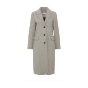 Nydelig Beige Plum Coat - Stilig og Varm