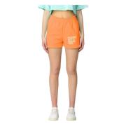 Oransje Bomullsshorts med Logo