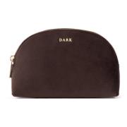 Velvet Make-Up Pouch Small Chocolate Brown