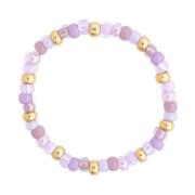 Glass Bead Ring 2 MM Lavendel