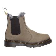Leonore Faux Fur Lined Chelsea Boots - Nickel Grey