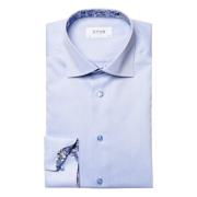 Lys Blå Signature Twill Skjorte - Kontrast Skjorte