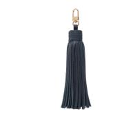 Leather Tassel Navy Blue