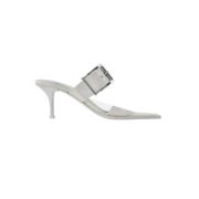 Lær sandaler, Blanc - 9359 New Ivory/Silver