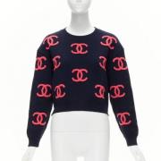 Pre-owned Navy Cashmere Chanel genser