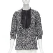 Pre-owned Svart silke Saint Laurent Bluse