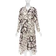 Pre-owned Beige Silk Yohij Yamamoto kjole