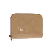 Pre-owned Beige skinn Louis Vuitton lommebok