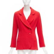 Pre-owned Rød ull Chanel jakke