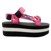 Pre-owned Rosa lerret Marni sandaler