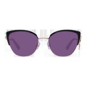 Sorte speilende kattøye solbriller