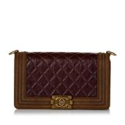 Pre-owned Brun skinn Chanel Crossbody Veske