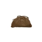 Pre-owned Brunt skinn Bottega Veneta skulderveske