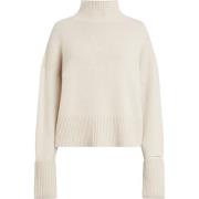 Beige Cashmere Blend Turtleneck Sweater