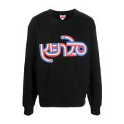 Sorte Sweaters med Kenzo Logo