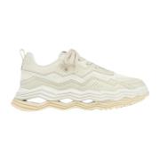 Beige Wave Sneakers