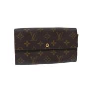 Pre-owned Hvitt lerret Louis Vuitton lommebok