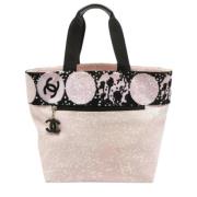Pre-owned Rosa lerret Chanel Tote