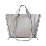 Small Bayswater Zip Tote, Pale Grey