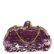 Pre-owned Rosa stoff Dolce & Gabbana Clutch
