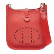 Pre-owned Rosa skinn Hermes Evelyne