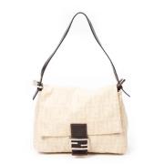 Pre-owned Beige lerret Fendi baguette