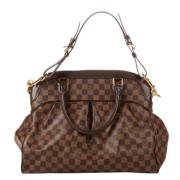 Pre-owned Brunt lerret Louis Vuitton Trevi