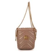 Pre-owned Rodt skinn Gucci Marmont