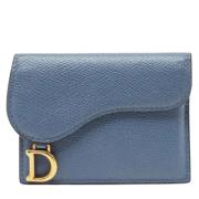 Pre-owned Bla Dior-lommebok i skinn