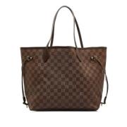 Pre-owned Brunt stoff Louis Vuitton Neverfull
