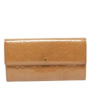 Pre-owned Beige skinn Louis Vuitton lommebok