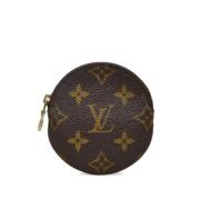 Pre-owned Brunt lerret Louis Vuitton veske