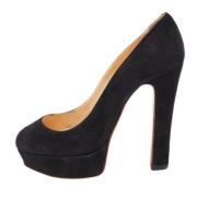 Pre-owned Svart semsket skinn Christian Louboutin haeler