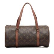 Pre-owned Brunt lerret Louis Vuitton Papillon