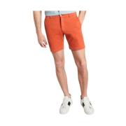 Oransje Bomull City Shorts