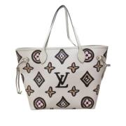 Pre-owned Hvitt skinn Louis Vuitton Neverfull