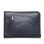 Pre-owned Svart lerret Louis Vuitton lommedokumenter