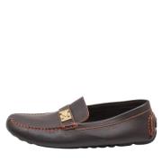 Pre-owned Brunt skinn Louis Vuitton Flats