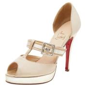 Pre-owned Beige skinn Christian Louboutin haeler