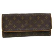 Pre-owned Brunt lerret Louis Vuitton Twin Pouch