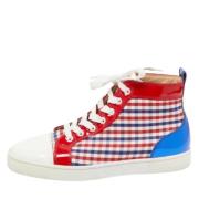 Pre-owned Rodt stoff Christian Louboutin joggesko